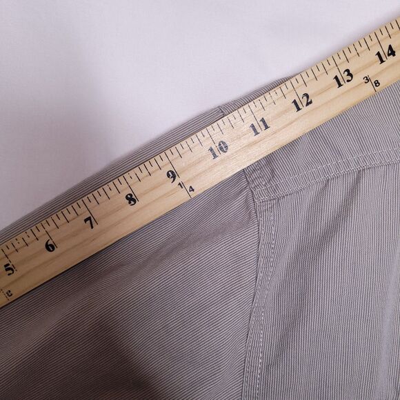 Harley Davidson Shirt Mens Large Gray Pinstripe Embroidered Y2K Button Down - Picture 10 of 12